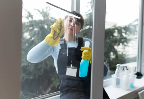 Nettoyage de vitres intérieures et extérieures à Puyréaux